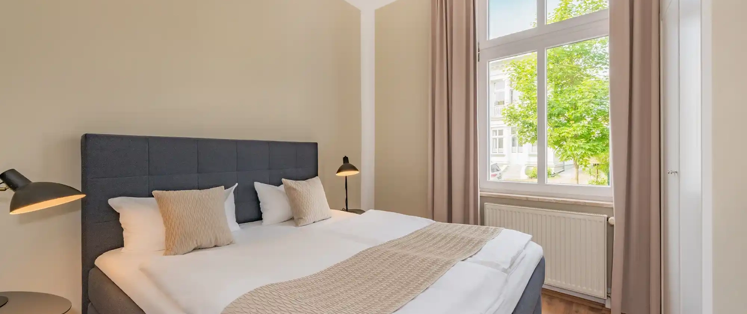 Ferienwohnung Strandperle Villa Carmen Schlafzimmer