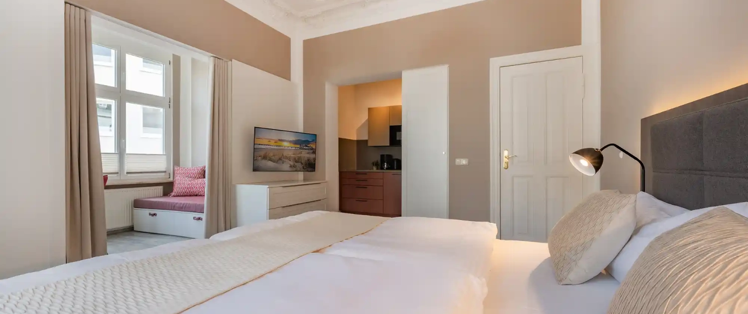 Ferienwohnung Bernstein Villa Carmen Schlafbereich