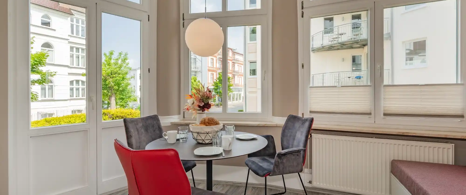 Ferienwohnung Bernstein Villa Carmen Essbereich