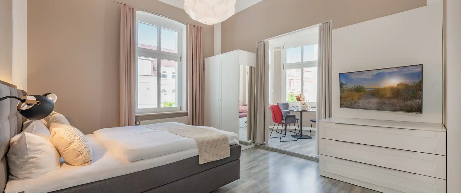 Ferienwohnung Strandkorb Villa Carmen Schlafzimmer