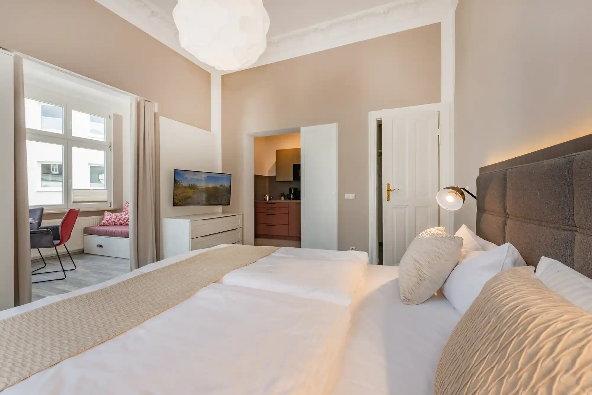 Ferienwohnung Strandkorb Villa Carmen Schlafzimmer
